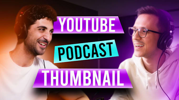 Bestseller - eye catching podcast thumbnails to boost your youtube fast and easy