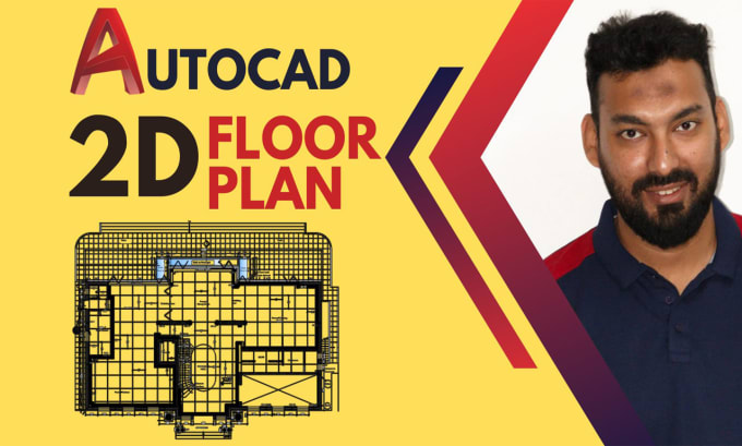 Gig Preview - Do your 2d floor plan in autocad 2d