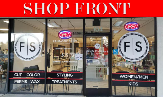 Gig Preview - Make creative shopfront, storefront retail shop interior