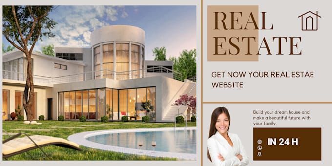 Gig Preview - Create a professional real estate website in 24 h