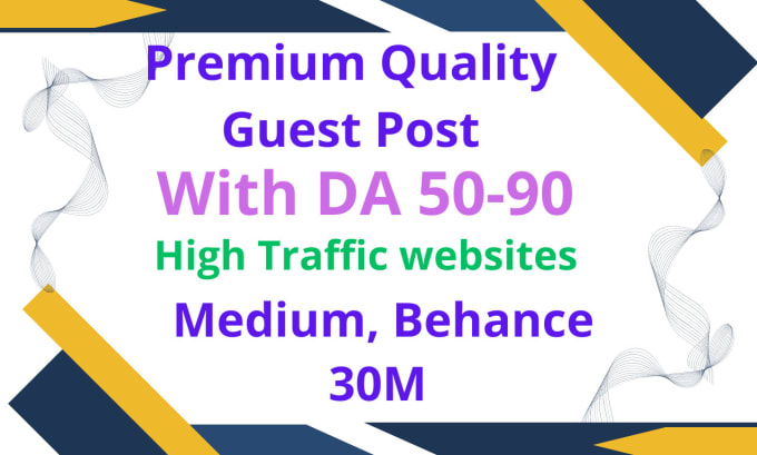 Gig Preview - Do premium quality guest post backlinks with high da