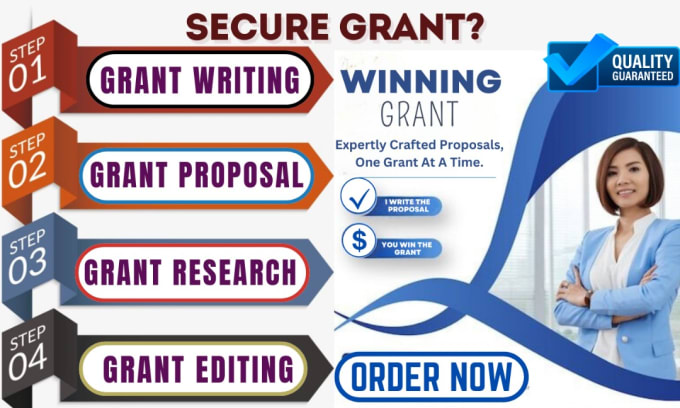 Gig Preview - Do grant research, grant proposal, grant writing, bid proposal, application, rfp