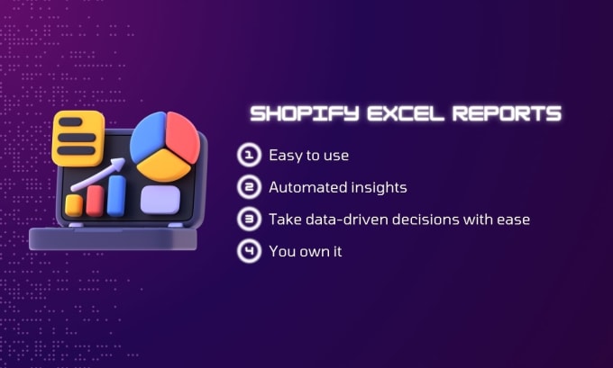 Gig Preview - Create a custom automated shopify report in excel