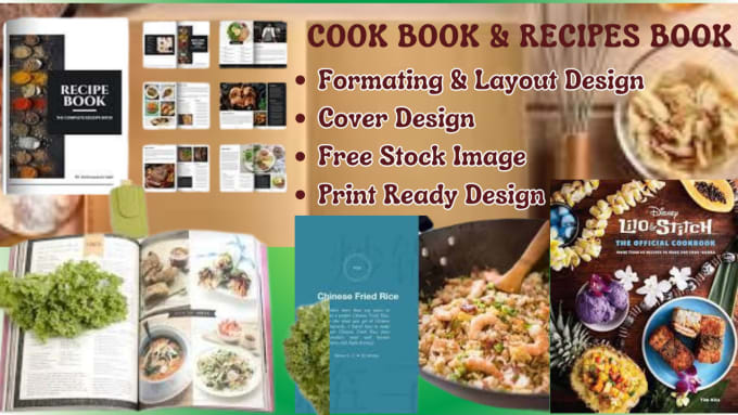 Gig Preview - Design, and write recipes for cookbook recipe book and ebook