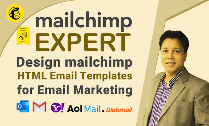 Gig Preview - Design responsive email templates on mailchimp