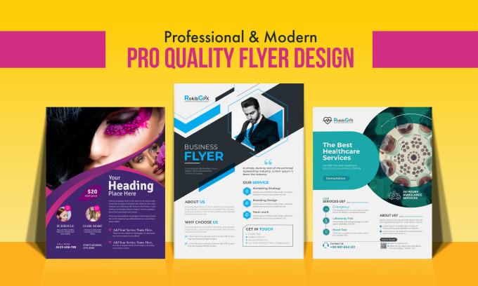 Gig Preview - Do flyer design for sales, medical healthcare, gym fitness, spa beauty business