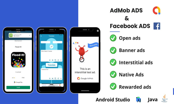 Gig Preview - Implement admob or facebook ads in your android app