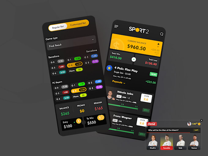 Gig Preview - Develop sport bet website,sport bet app,crypto sport,crash game,solana game app