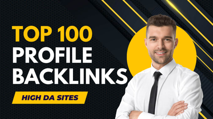 Gig Preview - Do profile backlinks on top 100 high da sites