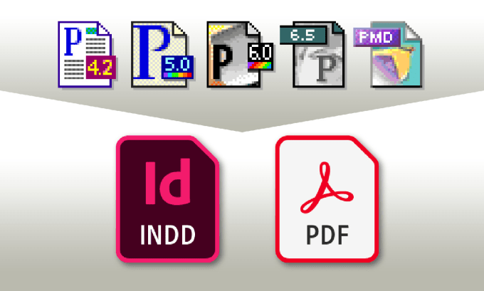 Bestseller - convert pagemaker files to indesign or PDF