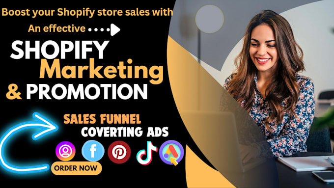 Gig Preview - Do shopify dropshipping marketing for shopify store to boost shopify sales