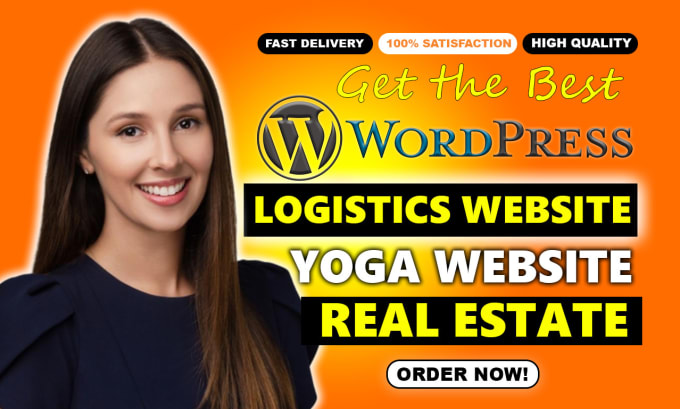 Gig Preview - Build logistics website roofing website construction, yoga website, real estate