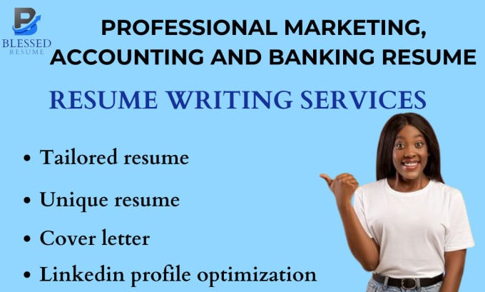 Gig Preview - Craft marketing, sales, banking, and accounting resume, CV and linkedin profile