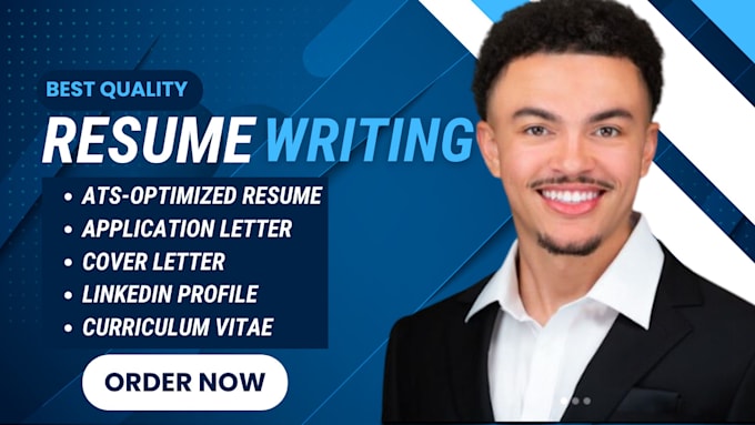 Gig Preview - Do executive resume writing, cover letter, application letter, CV, linkedin