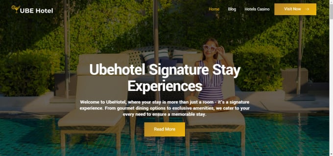 Bestseller - design hotel booking website vacation, travel website hotel landing page