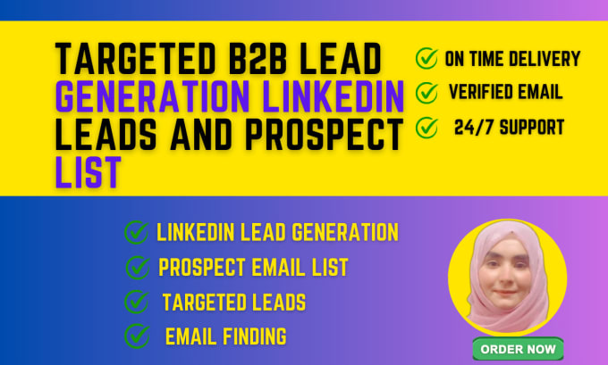 Gig Preview - Do highly targeted b2b lead generation and prospect list building