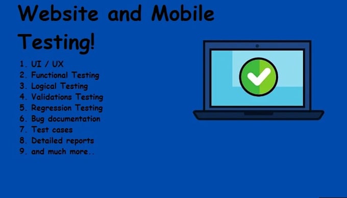 Gig Preview - Test your website and mobile applications