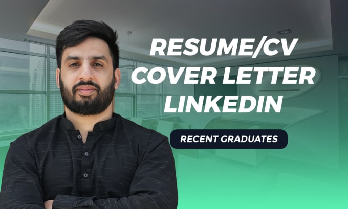 Gig Preview - Write a professional CV, resume and cover letter for a recent graduate