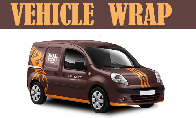 Gig Preview - Creative and branding design for vehicle and car wrap design