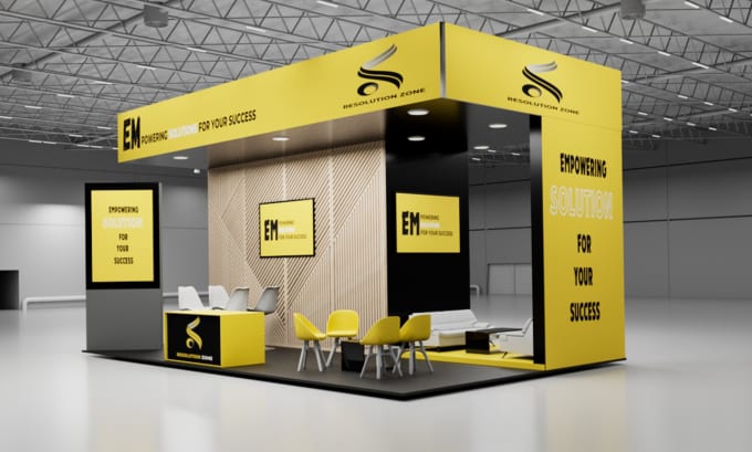 Gig Preview - Design a 3d exhibition stand, trade show, and kiosk