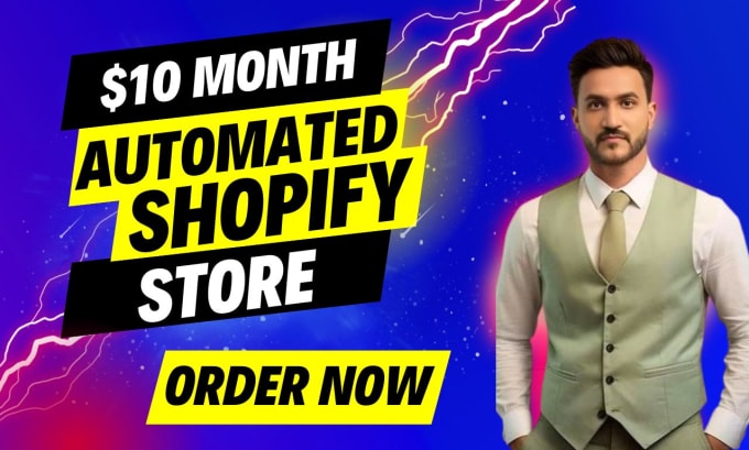 Gig Preview - Setup automated dropshipping shopify store website