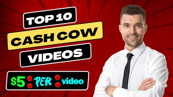 Gig Preview - Do automated cash cow videos cash cow youtube, cash cow channel, cash cow videos