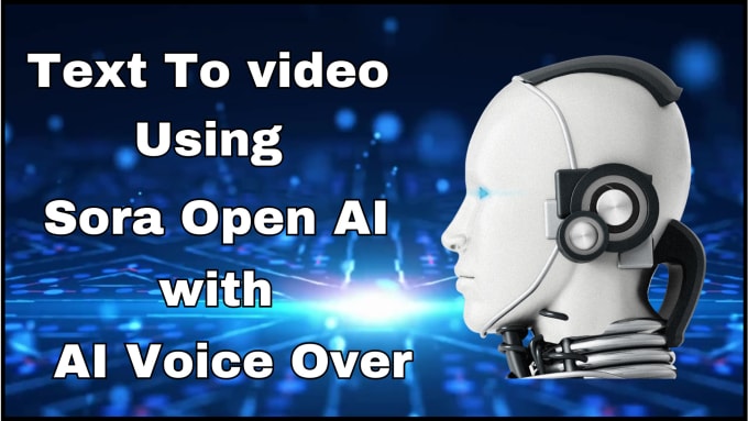 Gig Preview - Create text to video using sora openai with ai voiceover