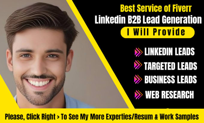 Bestseller - linkedin sales navigator b2b lead generation email list building lead gen