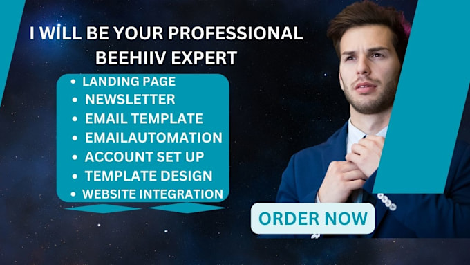 Gig Preview - Setup beehiiv newsletter design beehiiv landing page create beehiiv ai email