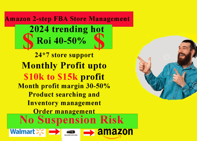 Gig Preview - Do amazon 2 step dropshipping full store management fba