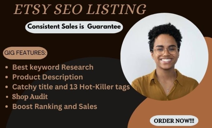 Gig Preview - Do etsy SEO for etsy product listing to boost etsy sales