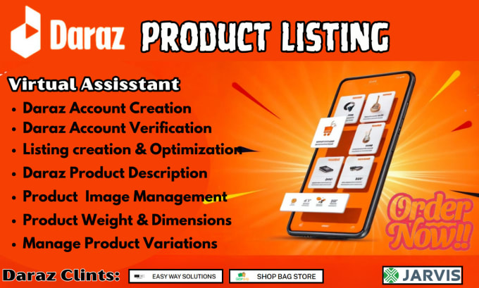 Gig Preview - Do daraz seo optimized product listing and manage product images