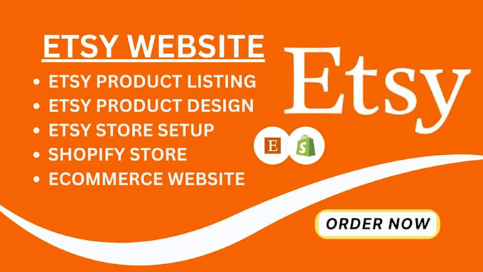 Gig Preview - Etsy digital product etsy shop setup print on demand stan store listing shopify