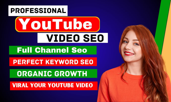 Gig Preview - Do youtube channel SEO and video optimization for top ranking on search result