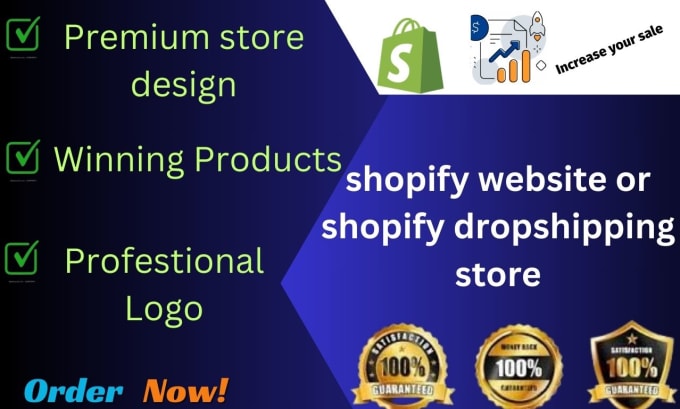 Gig Preview - Be your shopify website expert and shopify store designer