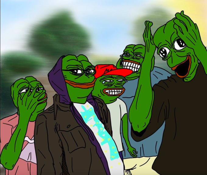 Gig Preview - Draw funny meme frog, frog emotes, pepe emotes, wojak, dank meme, twich emotes