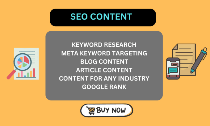 Gig Preview - Produce SEO content for website and blog to rank on google