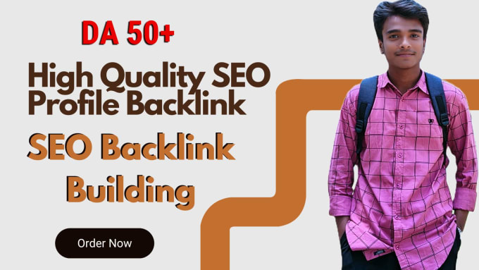 Gig Preview - Do high da seo profile backlinks for link building