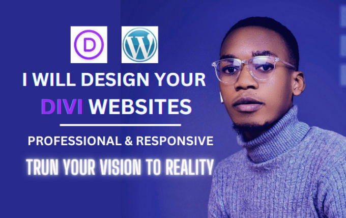 Gig Preview - Divi wordpress website, design wordress website with divi