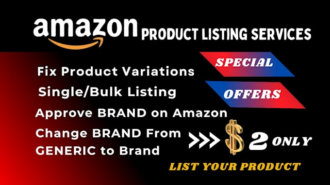 Gig Preview - Do amazon product listing variation parent child listing via flat file