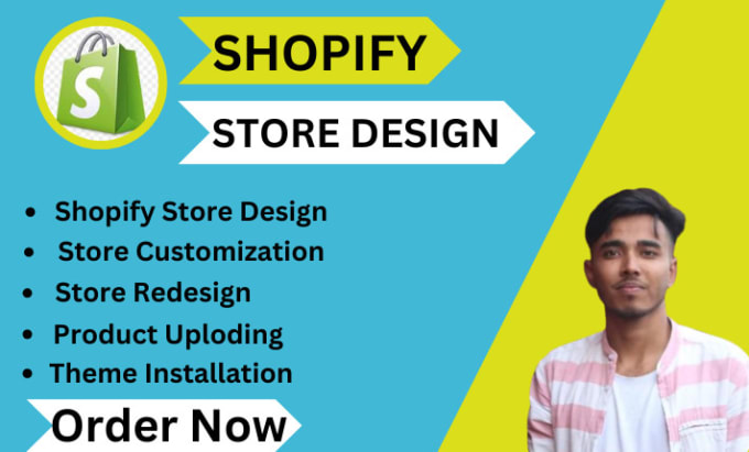 Gig Preview - Design shopify dropshipping website,shopify store redesign in shopify website