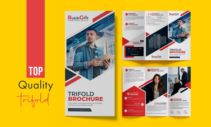 Gig Preview - Do trifold brochure, leaflet pamphlet, booklet, advert marketing material design