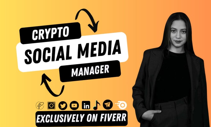 Gig Preview - Be your crypto social media manager and social media manager marketing