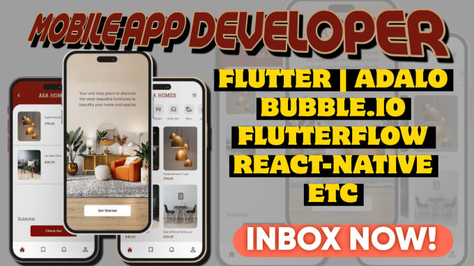 Gig Preview - Use flutter react native, kotlin dart swiftui to build mobile app, mobile game