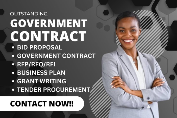 Gig Preview - Write government contracts bid proposal for grants rfp rfq capability statement