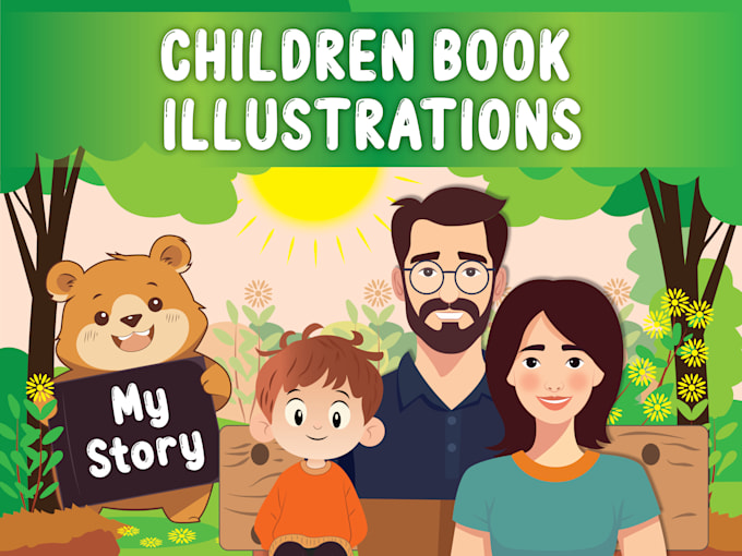 Gig Preview - Create adorable illustrations for children book