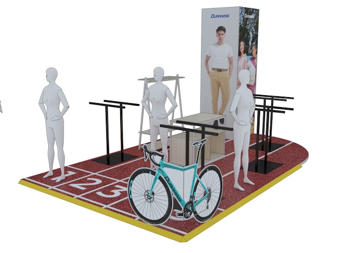 Gig Preview - Create 3d modeling and rendering for booth design