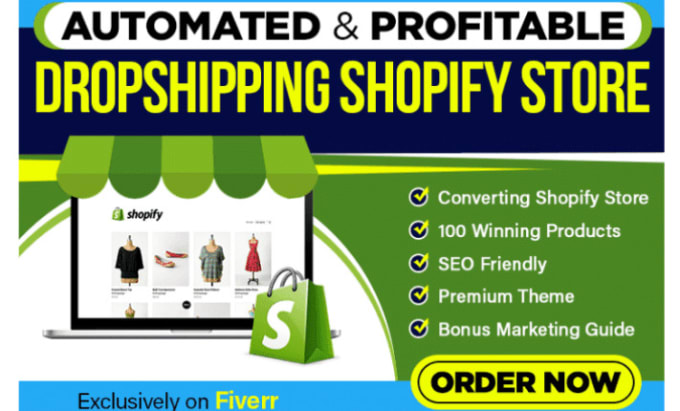 Gig Preview - Setup, redesign shopify store , shopify dropshipping store with winning product