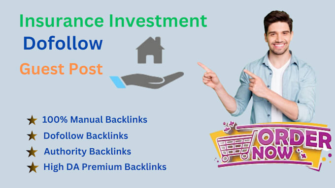 Bestseller - publish insurance investment guest post article niche blog