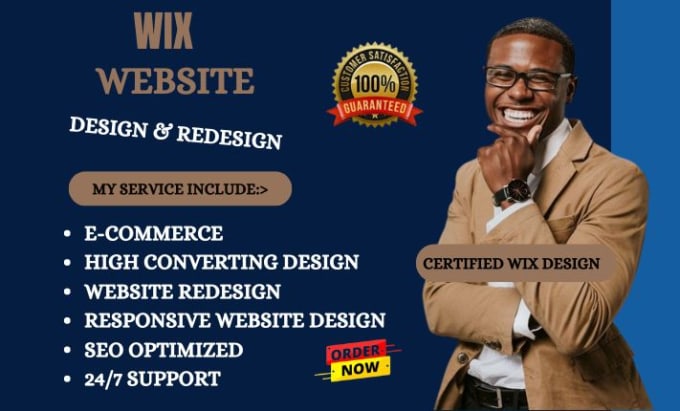 Gig Preview - Wix website design wix website redesign wix website wix seo